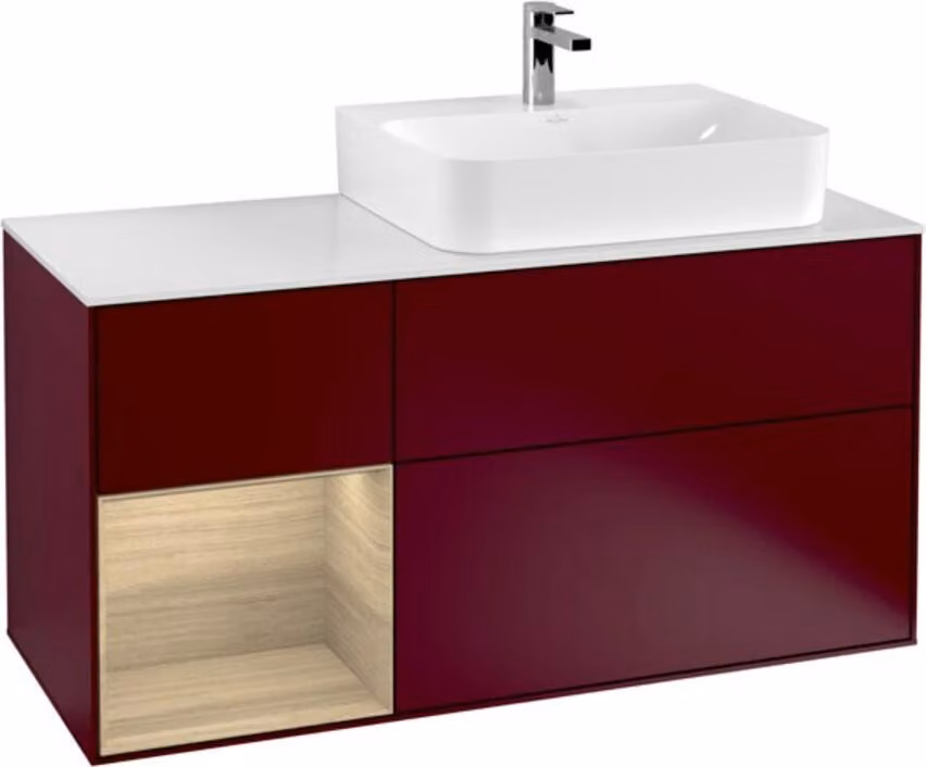 V&B illuminazione a parete del mobile Finion 120cm, Pl wh. m, Reg li Oa ven, Peo m