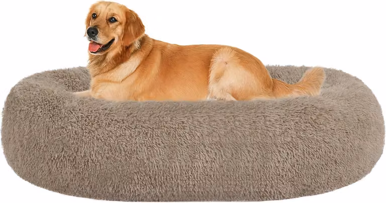 Cuccia ortopedica per cani, a forma di ciambella, diametro 100 cm, lavabile, antiscivolo, adatta sia per interni che per esterni