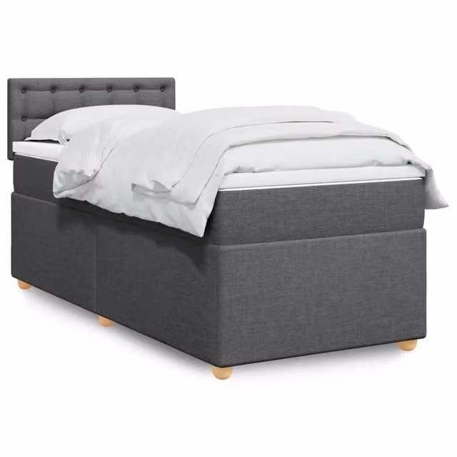 Letto Ibrido con Materasso vidaXL Grigio e Bianco L/P/H: 200 x 80 x 100,5 cm – 1