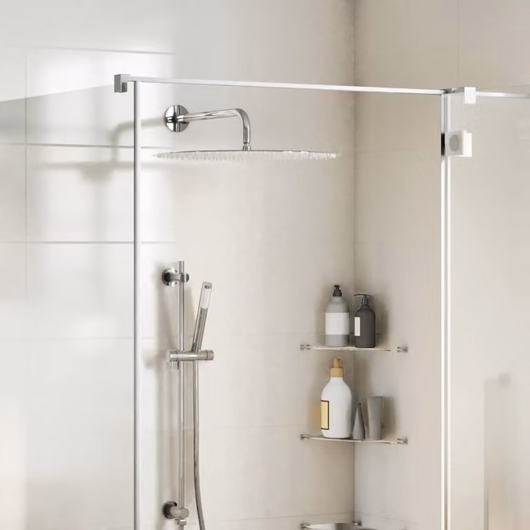 vidaXL Testa Doccia a Pioggia Rotonda in Acciaio Inox 304, Argento, Diametro: 50 cm