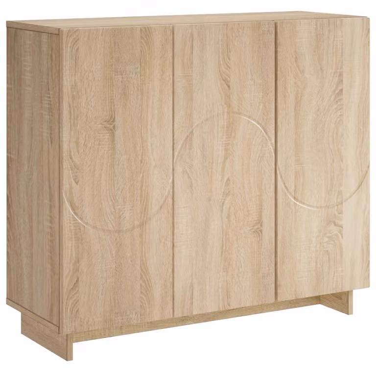 Mobile contenitore Sonoma, rovere, 85,5 x 31 x 75 cm, realizzato in materiale composito di legno