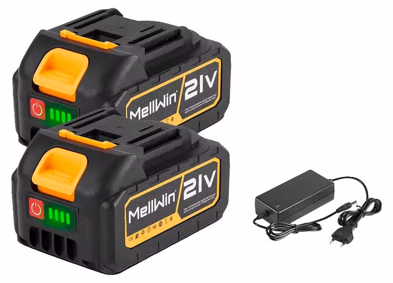 Batteria al litio, capacità 15000 mAh, compatibile con utensili elettrici, confezione da 2 batterie con spina di tipo EU