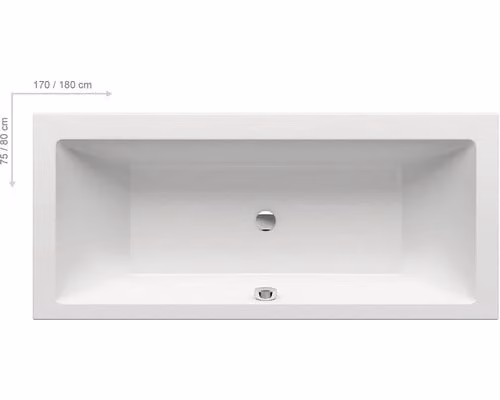 RAVAK FORMY 01 SLIM vasca 170 x 75 bianco neve C691300000