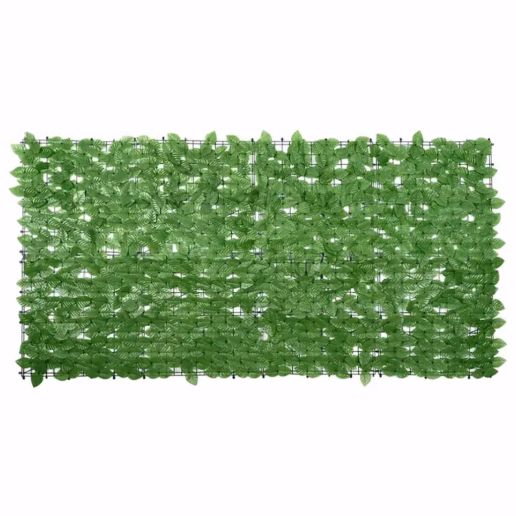 Paravento da balcone con siepe artificiale verde vidaXL L: 200 cm, H: 100 cm
