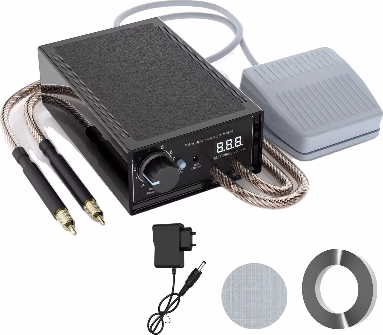 Saldatrice a punti, alta potenza, design portatile, 8000 W, 110-240 V