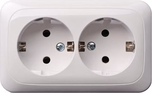 Liregus Double Schuko White Pkl 16-005