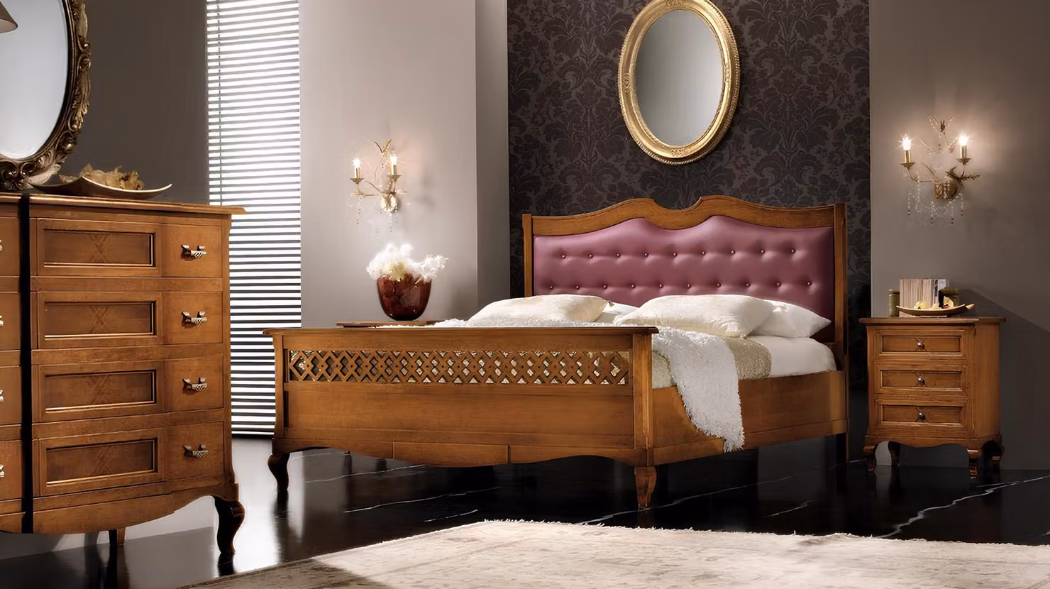 Schlafzimmer Massiv Holz Möbel Bett Polster Design Luxus Doppel Hotel Betten