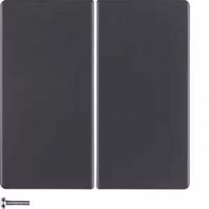Berker 85146126 Pulsante wireless KNX doppio quicklink in velluto antracite Berker Q.1/Q.3