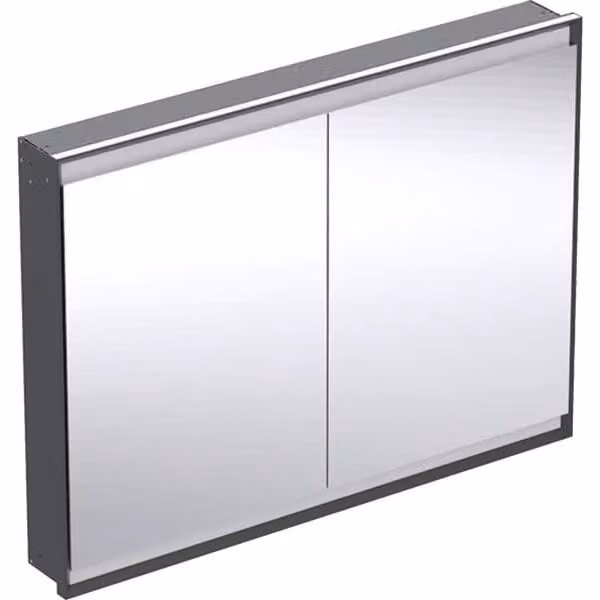 Geberit ONE armoire de toilette avec ComfortLight, 2 portes, montage encastré, 120x90x15cm, 505.805.00.7, 505.805.00.7