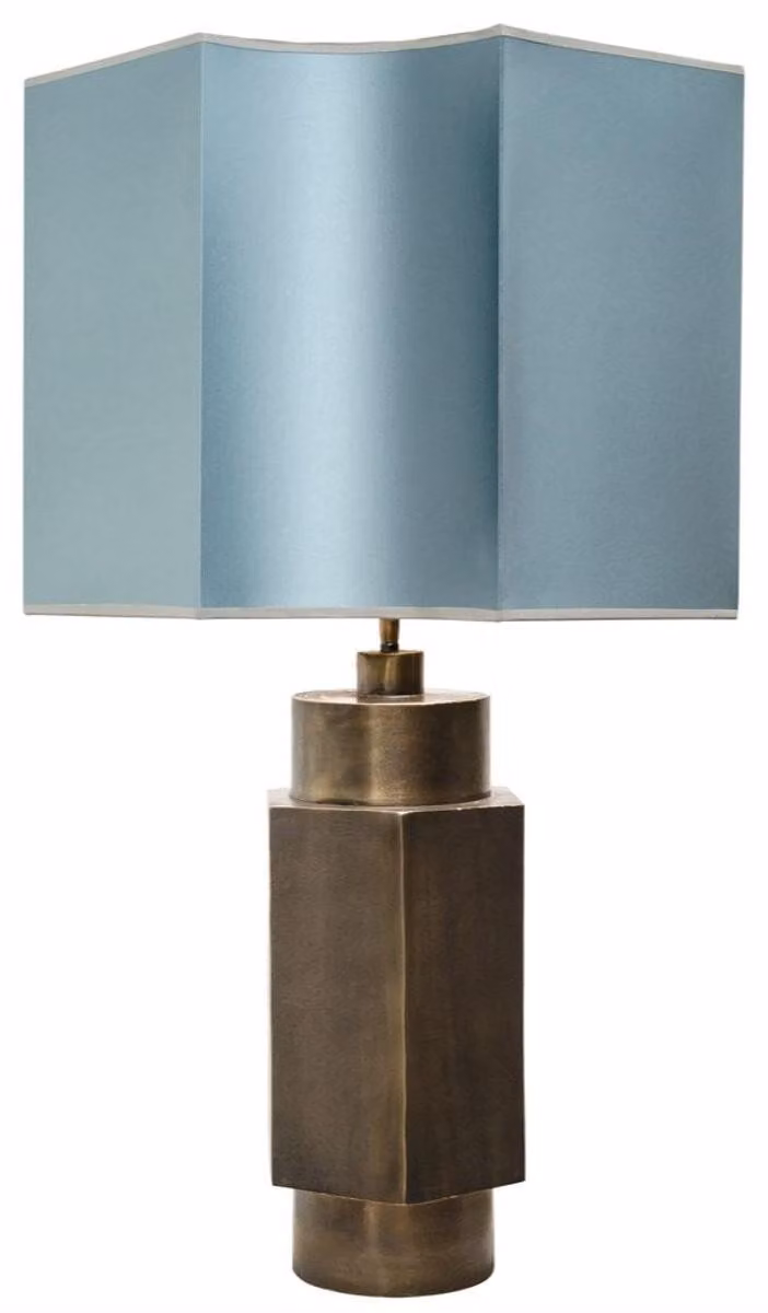 Casa Padrino, lampada da tavolo nero opaco / turchese 55 x h. 89 cm - qualità