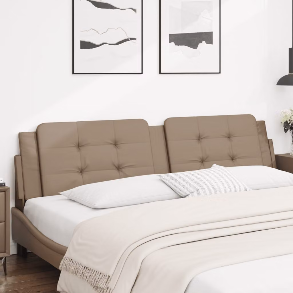 vidaXL Cuscino Testiera Zadar Cappuccino 200 cm in Similpelle