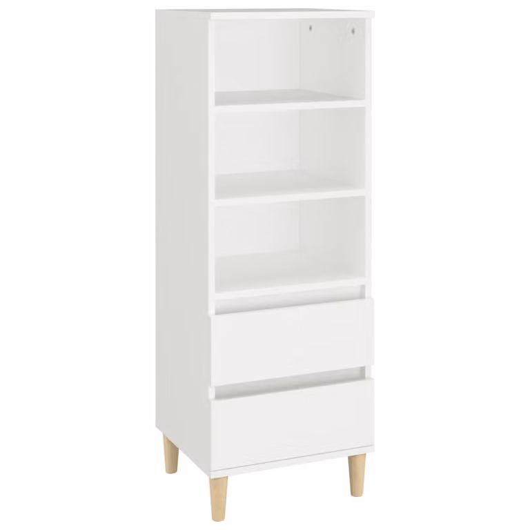 Credenza Bianco 40x36x110 cm in Legno Multistrato