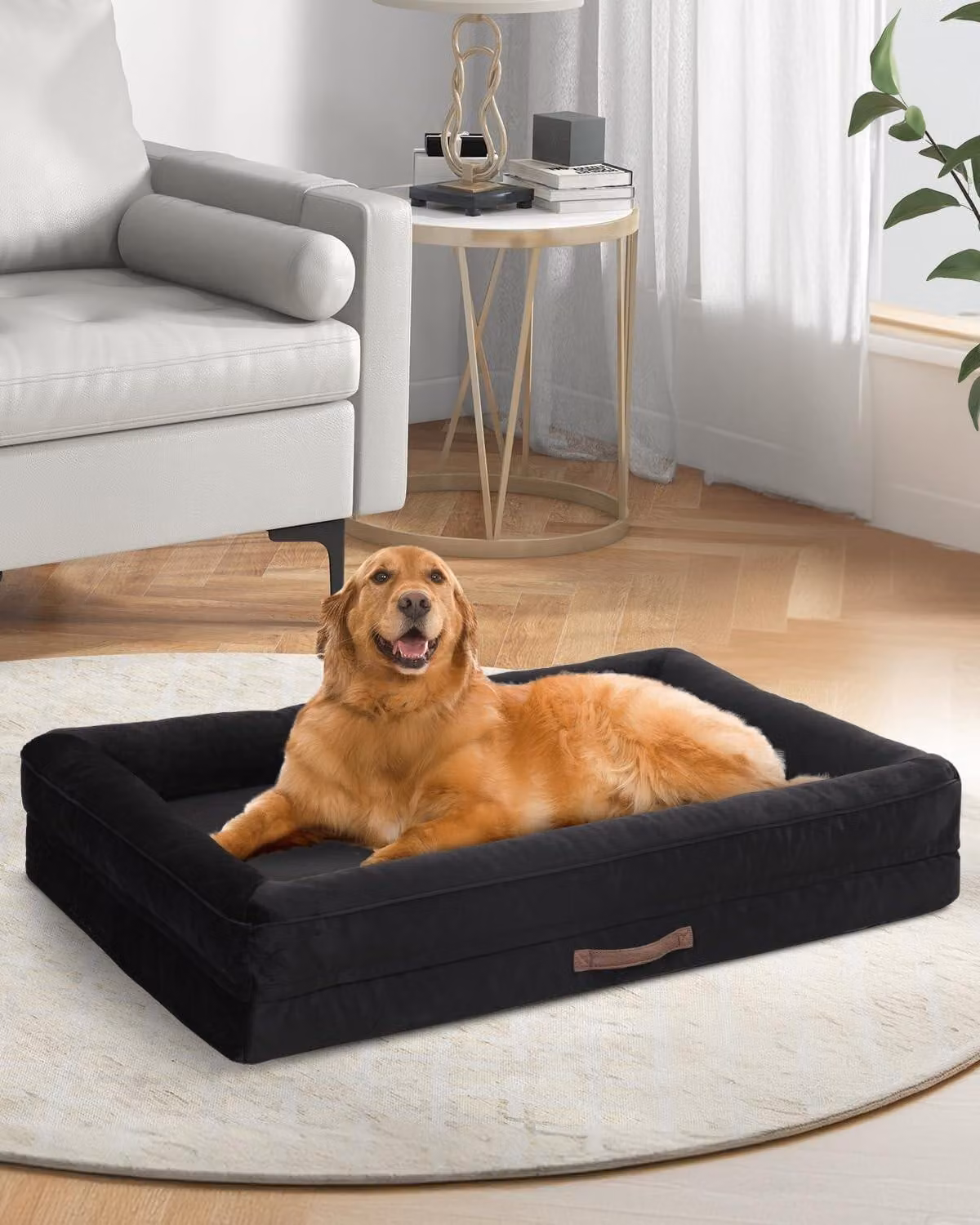 Letto ortopedico per cani di grandi dimensioni, con coperta impermeabile e base antiscivolo