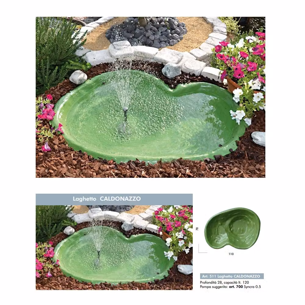 Set laghetto Green Caldonazzo Laghetto Point con pompa Syncra Pond 0.5 e fontana a forma di rene di colore verde – 2