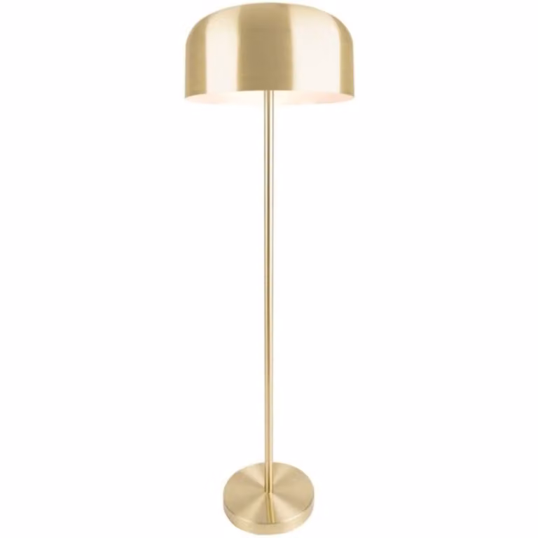 Leitmotiv Capa - lampada da terra color oro spazzolato