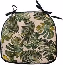 Cuscino seduta Bahamas Olibò in misto cotone verde L: 42 cm, P: 39 cm, H: 3,5 cm