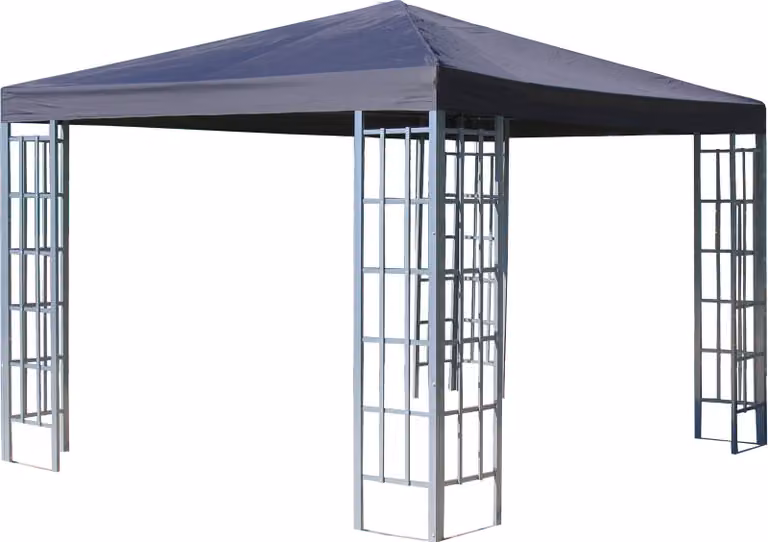 Tenda da giardino in metallo 3x3m antracite RAL 7012