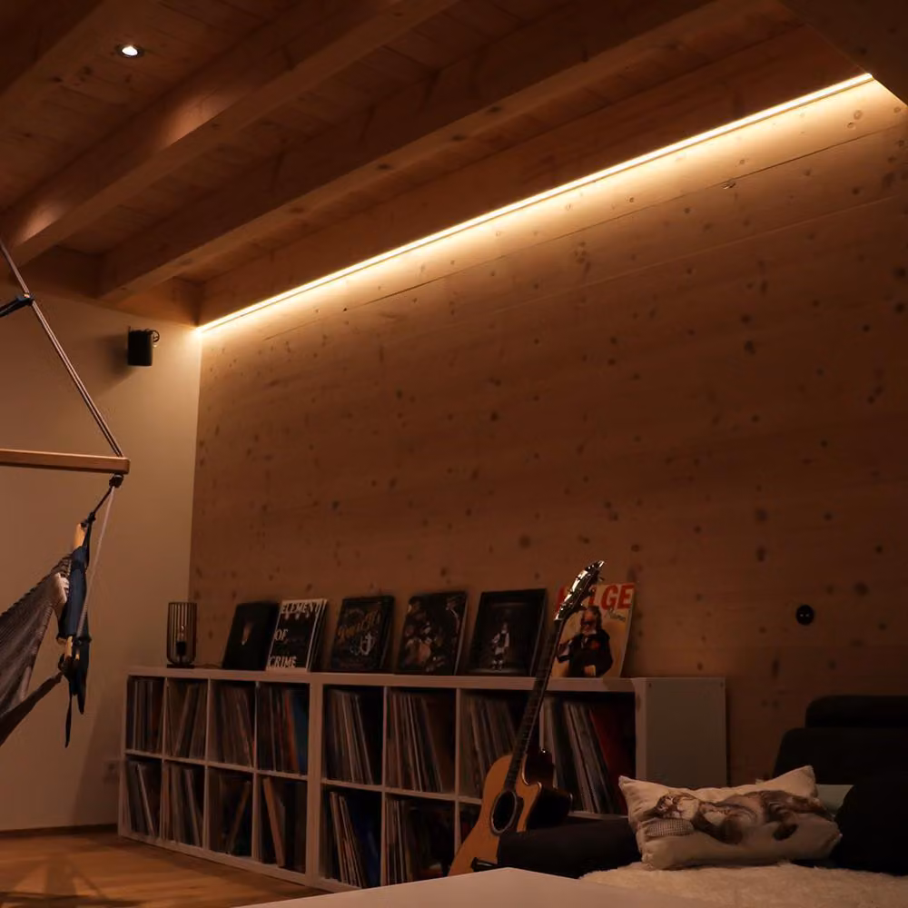 DOTLUX Striscia LED 48W 8mm 5000K IP20 Rotolo da 5m incl. cavo di collegamento da 15cm su un lato