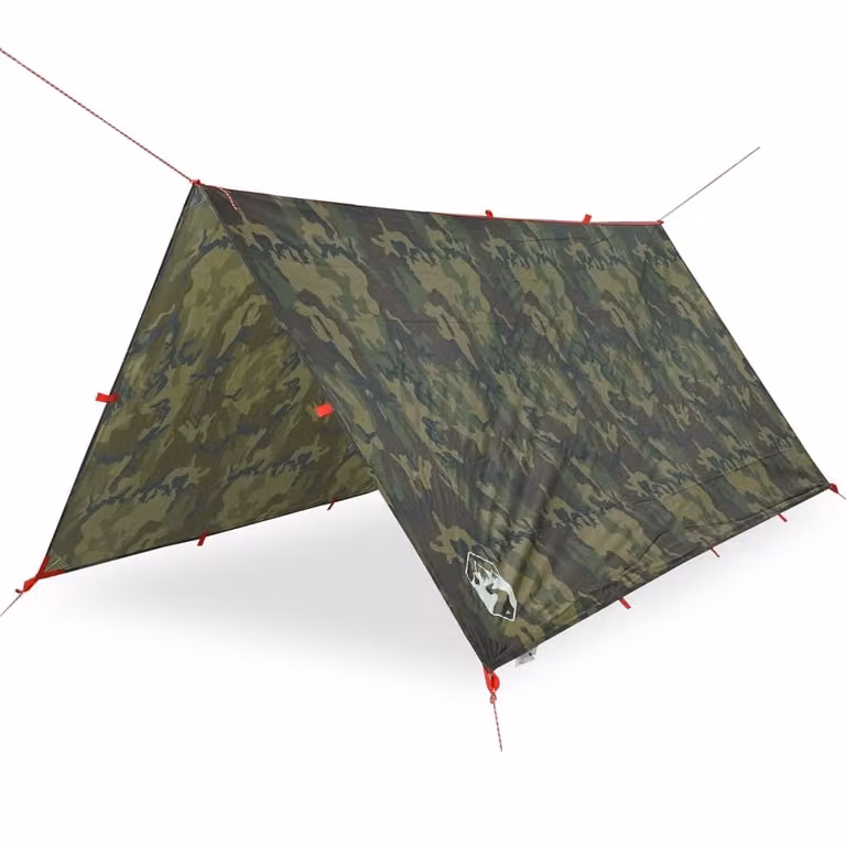 Telone da Campeggio Mimetica 306x306 cm Impermeabile