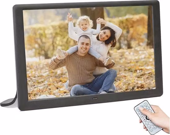 10,1 pollici Digitale Fotolijst con Display IPS, Visualizzazione Musica e Video, Allarme, Calendario