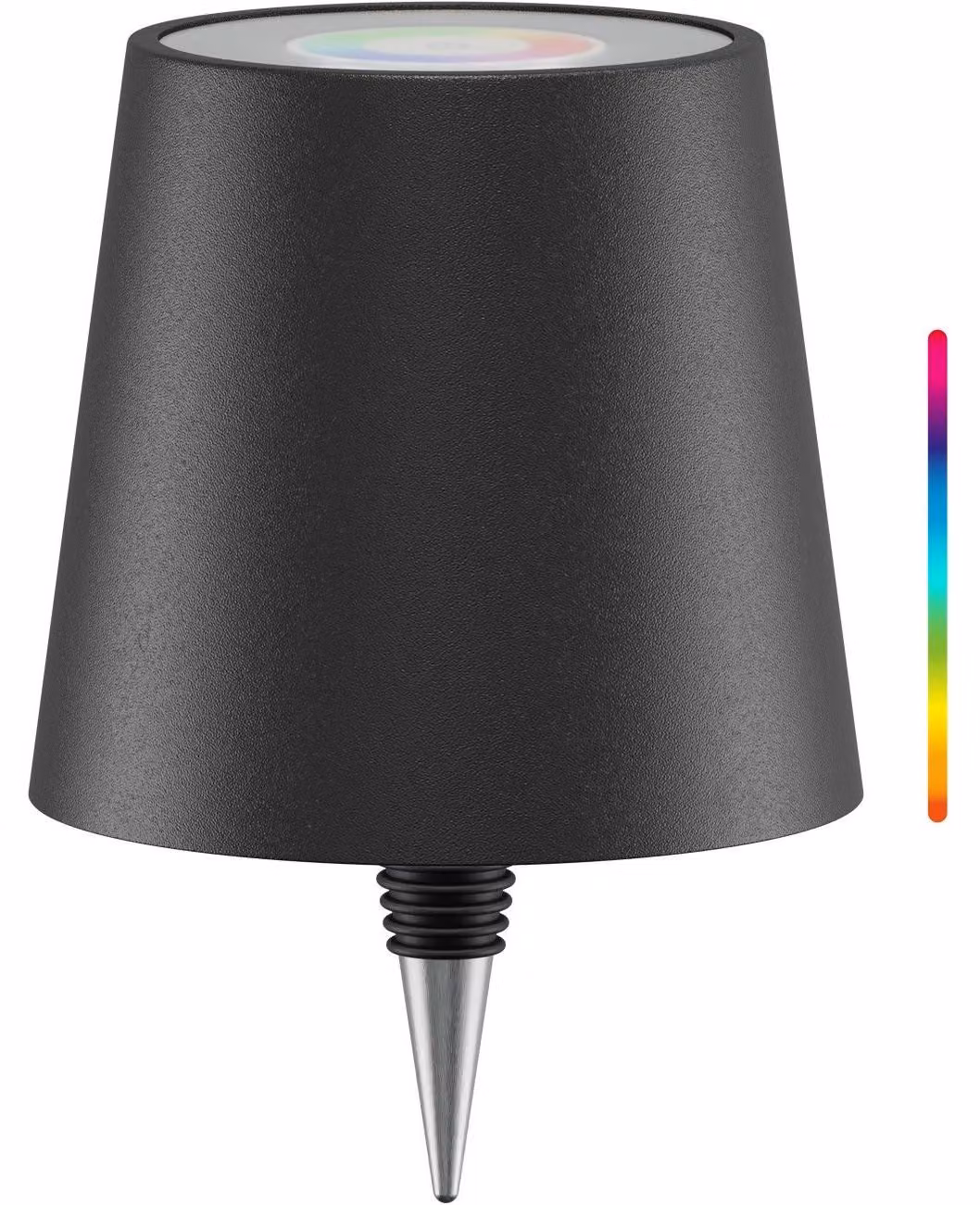 Lampada a LED per bottiglie, senza fili, RGBW, colore nero