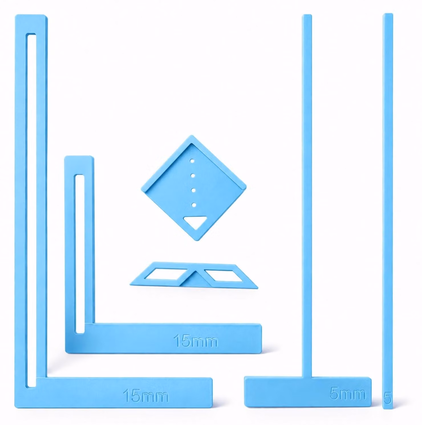 Set di strumenti per rilegatura, 6 pezzi, colore blu, in PVC, versatile