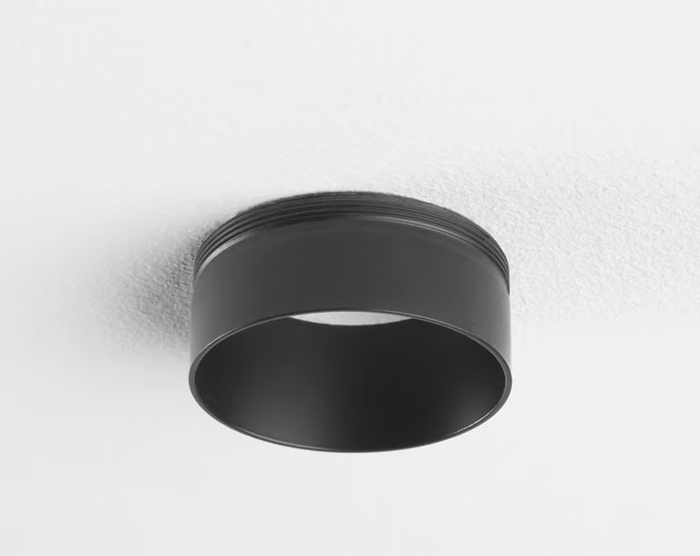 Astro Can 75 Bezel - Illuminazione a binario Bezel nero opaco
