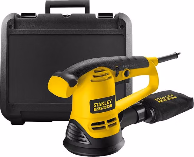 Levigatrice Rotorbitale IPERBRIKO Fme440K-Qs Gialla con Potenza 480 W e Disco Ø 125 mm