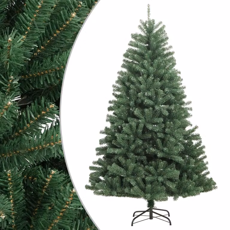 Maison Exclusive - Albero di Natale artificiale pieghevole con supporto, verde, 150 cm