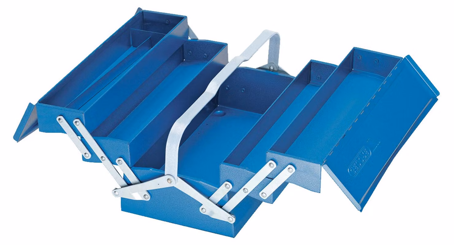 GEDORE 1265 L Cassetta degli attrezzi, vuota, 5 scomparti, 210x420x225 mm, 6609060