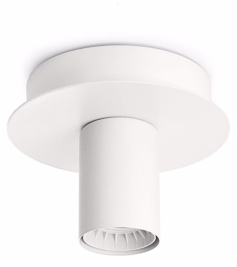 Plafoniera Contemporanea Up And Down Metallo Bianco 1 Luce E27