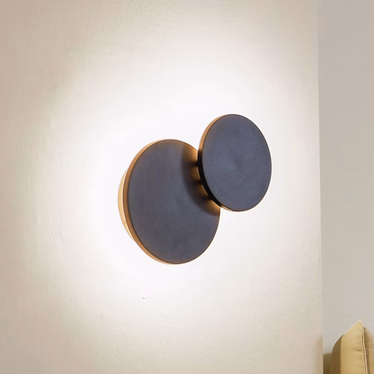 Applique da parete a LED Elrik Lucande, Nero, Corridoio, Metallo, Moderno, Applique a LED