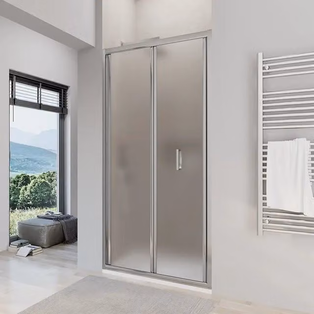 Porta doccia 75 cm apertura a libro vetro opaco | Capri