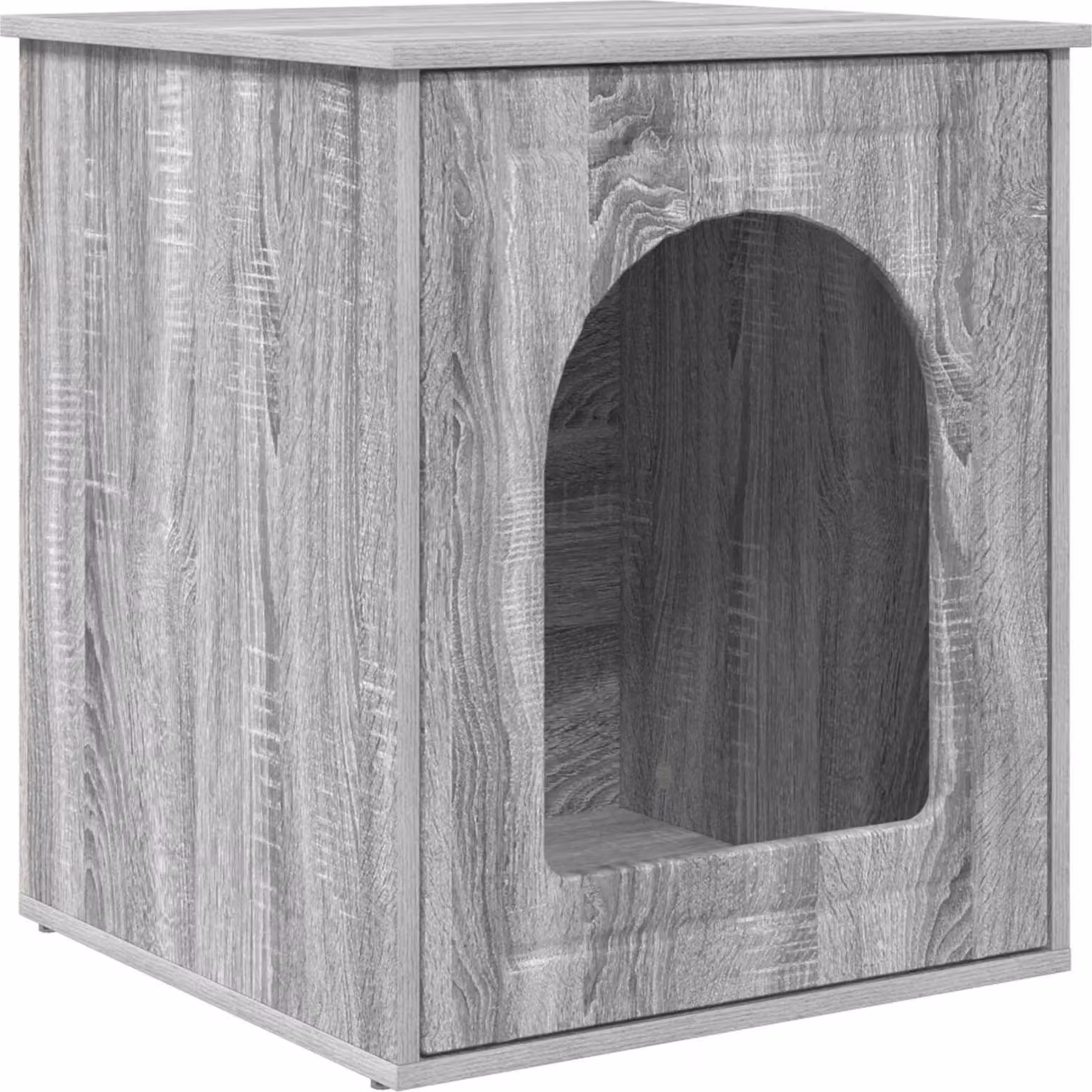 Casa per Gatti Grigio Sonoma 53 x 52 x 62 cm Legno multistrato