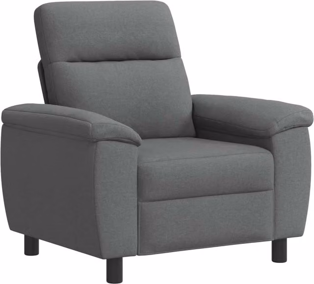 Divano moderno vidaXL grigio e nero per soggiorno L/P/H: 95 x 90 x 95 cm