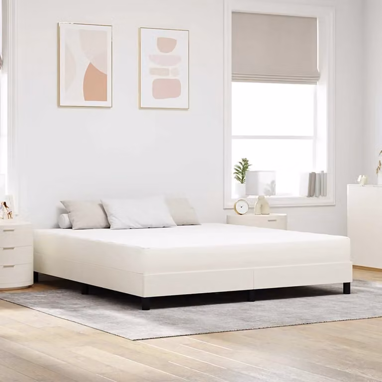 Materasso a molle insacchettate vidaXL, colore beige e bianco, L: 180 cm, P: 200 cm, H: 20 cm