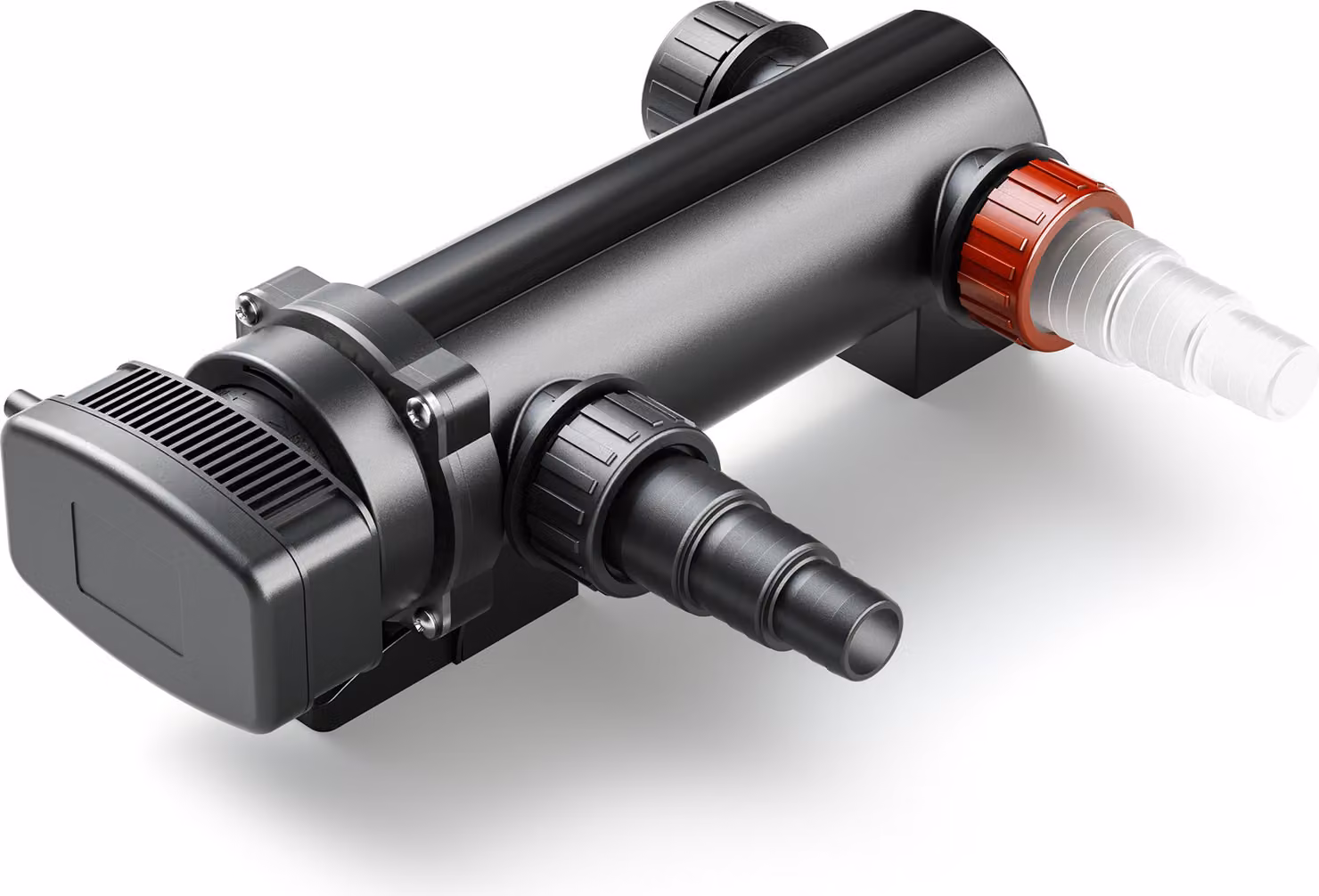 SunSun CUV-318 Chiarificatore per laghetti 3000 l/h / 18 W Prechiarificatore UVC per filtro e pompa per laghetti Chiarificatore per laghetti con lampada UV Filtro luminoso per il controllo delle alghe