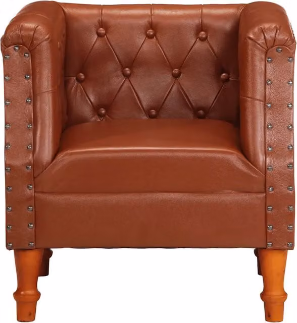 Poltrona | Sedia Relax Marrone in Vera Pelle