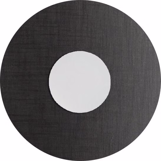Applique da parete Solaris di Rossini Group, illuminazione LED design moderna bianca e grigia, 12W 3000K CRI90 IP20