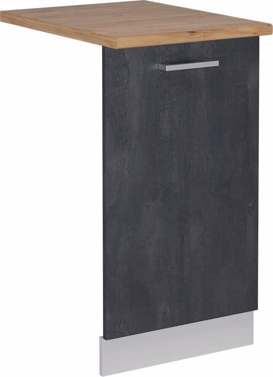 Pannello frontale della lavastoviglie Vicco R-Line Calce nera 45 cm , PL Rovere, Model 55089