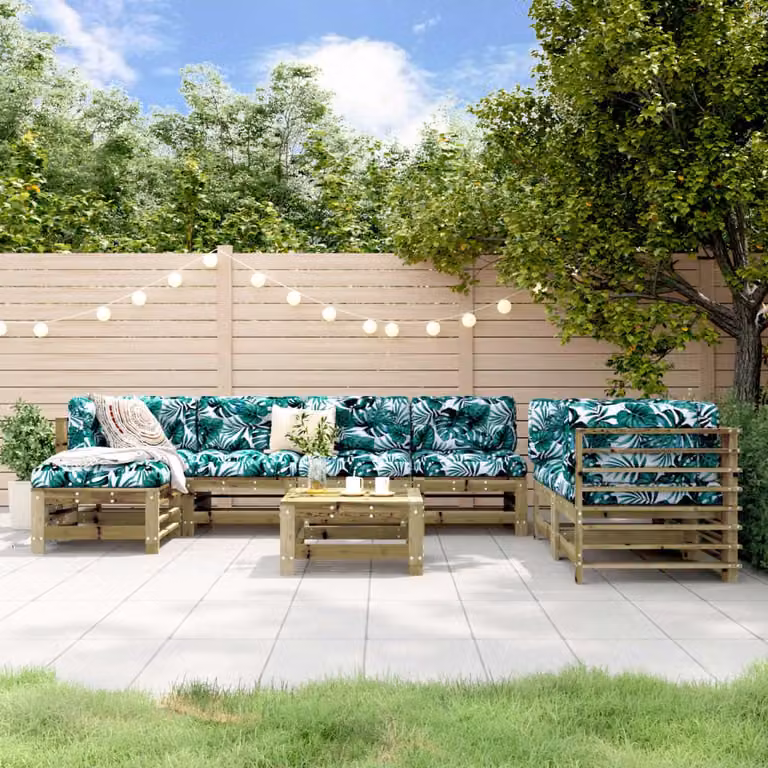 Maison Exclusive - Set da giardino da 8 pezzi in legno di pino trattato