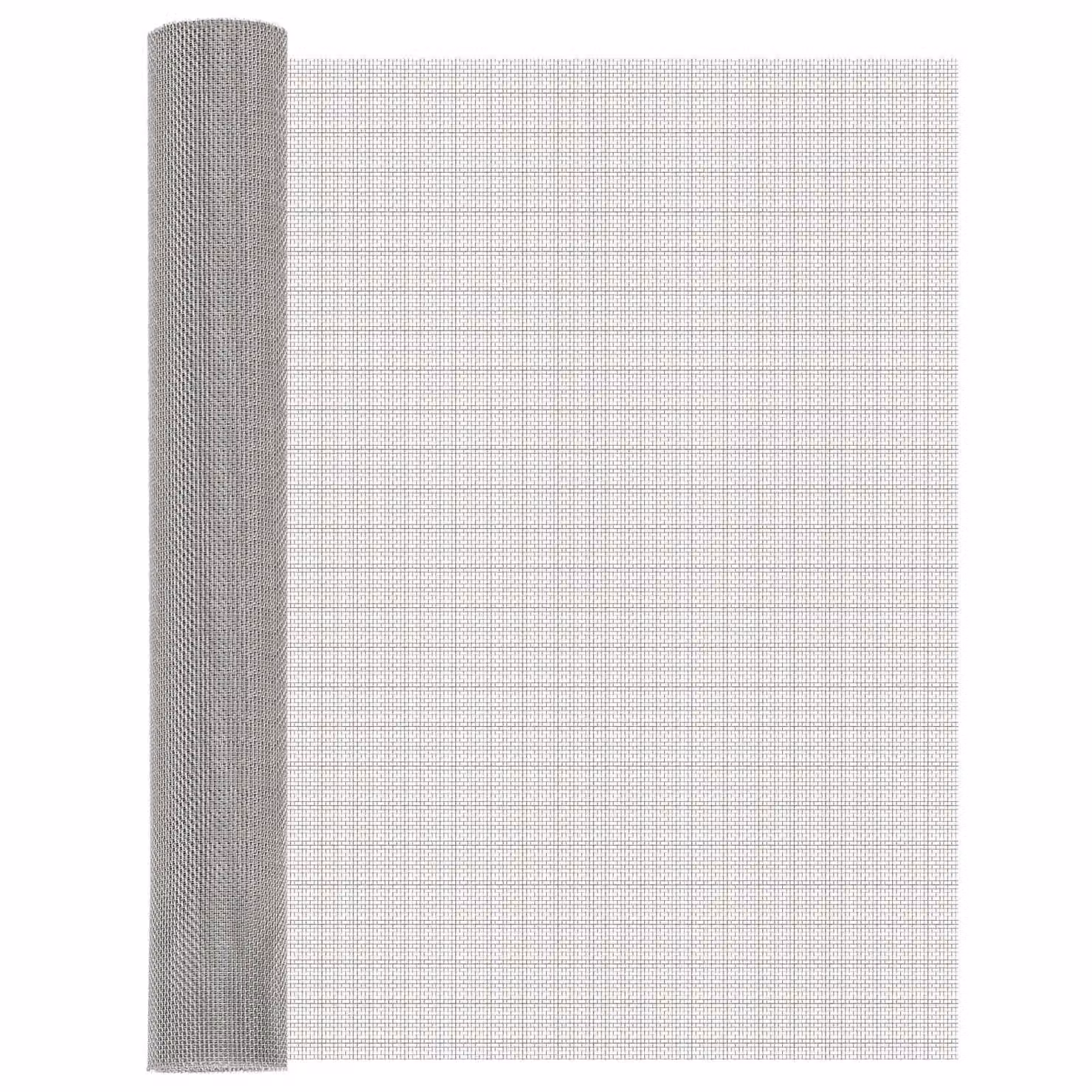 Rete per schermatura vidaXL in acciaio inossidabile Argento L: 500 cm, H: 80 cm