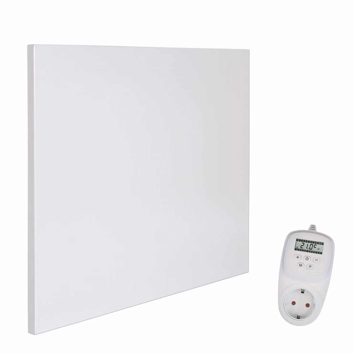 Pannello radiante a infrarossi in cristallo di carbonio H400, 400 Watt, con termostato TH12