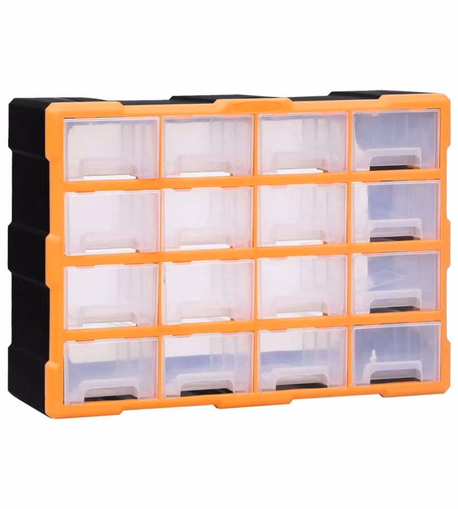 Mobile Contenitore con 16 Cassetti Medi 52x16x37 cm