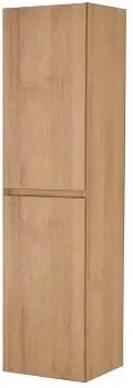 Colonna bagno sospesa Dafne noce gold con ripiani interni e ante soft close, L: 120 cm – 1