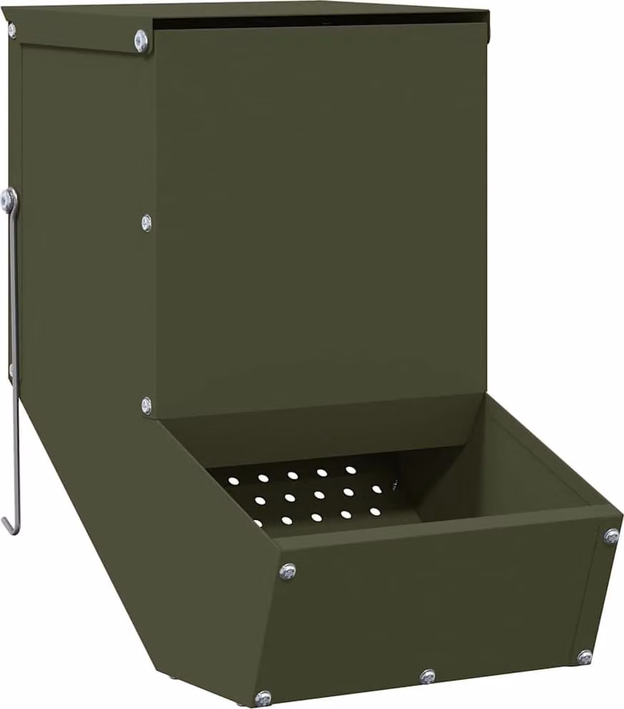 Mangiatore per conigli Verde oliva 17,5 x 26 x 28,5 cm