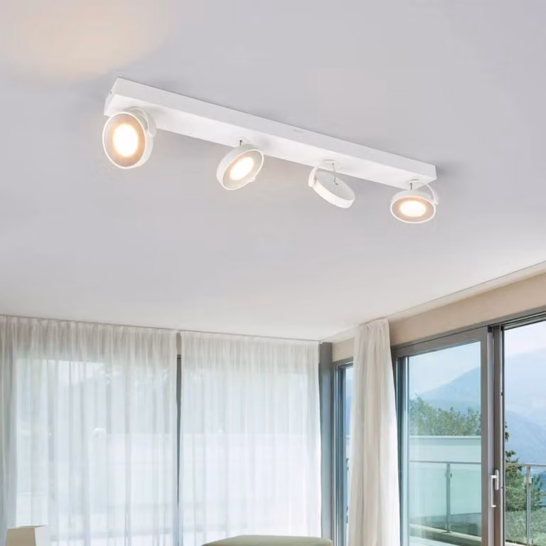 Philips Faretto da soffitto a LED Clockwork bianco Clockwork, dimmerabile, Bianco / Opale, Soggiorno / Sala da pranzo, Metallo, Moderno