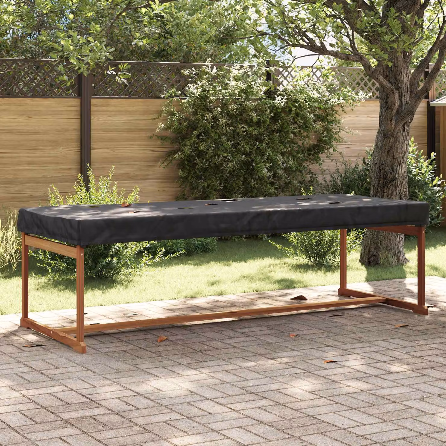 Copertura per tavolo rettangolare vidaXL nera impermeabile e facile da pulire L: 242 cm, P: 102 cm, H: 15 cm