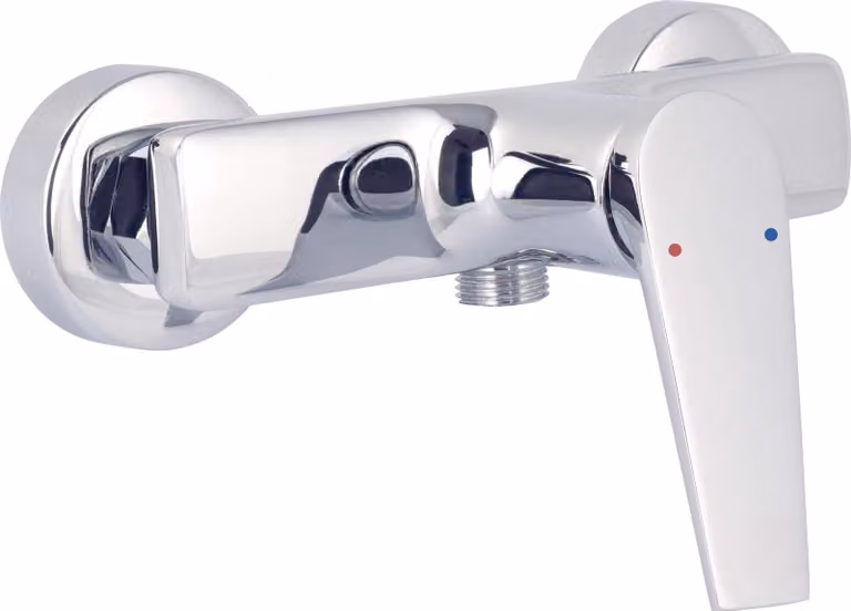 Wall-mounted shower mixer