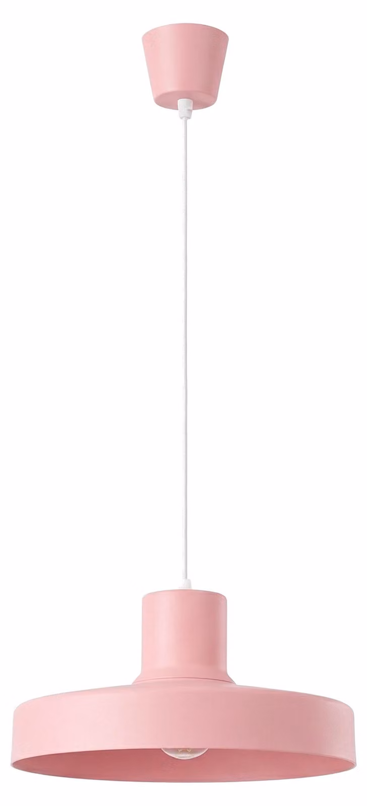 Lampada a sospensione BILO rosa 1xE27 15W in acciaio 120x35x35 cm Sollux Lighting